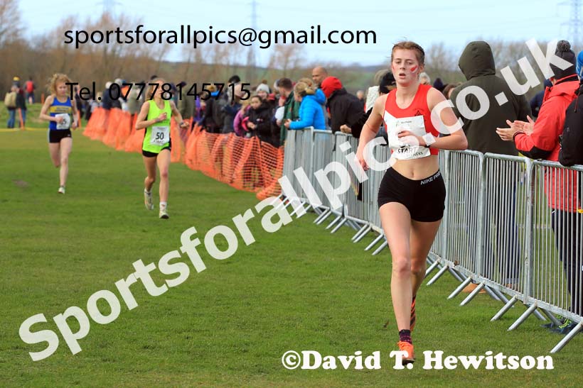 Womens under-20s 2022 Northern Cross Country Champs., Pontefract. Photo: David T. Hewitson/Sports for All Pics